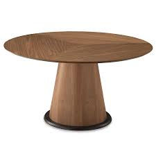 Palmero Modern Walnut Dining Table Walnut Dining Table Round Dining Table Modern Dining Room Tables