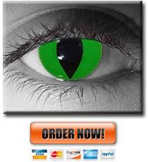 The cat eye contacts are not only for complementing your creepy costume. Cat Eye Contacts Yellow Green Red Blue