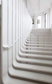 Avant Garde Updos At Zaha Hadid S Pop Up Hair Salon Interior Architecture Design Diy Staircase Floating Staircase