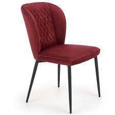 Pratique et confortable, elle peut être utilisée aussi bien pour un événement privé qu'un séminaire ou une conférence professionnelle. Chaise Design En Velours Rouge Fonce Avec Pieds En Acier Noir Seattle