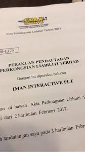 Perniagaan yang dijalankan mempunyai tujuan iaitu untuk maju. Proses Buka Syarikat Plt Arinahinfadzah