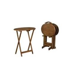 The Urban Port Light Brown Mango Wood Coffee Table In Round Shape Upt 32181 The Home Depot In 2020 Linon Home Decor Mango Wood Coffee Table Tray Table