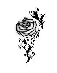 Rose Tattoo Design By Maliciousbunny On Deviantart Blue Rose Tattoos Traditional Rose Tattoos Black And White Flower Tattoo