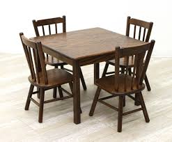 Dining room table and chair sets. Child S Table 4 Chairs Set Dutch Craft Furniture