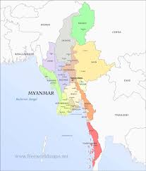 Wählen sie farbe und größe der uhr unten ein und klicken sie auf code erhalten: Karte Von Myanmar Freeworldmaps Net