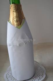 мастер класс по украшению бутылки шампанского на новый год Odnimatelna Dekorace Pro Sampanske Otec Frost Garrafas De Vinho Decorado Garrafas Decoradas Decoracao Com Garrafas