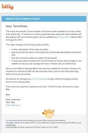 I want to inform to another firm by letter , they our debtors , our bank and account number changing and future transaction. Update Notice For Changes In Legal Agreements Termsfeed