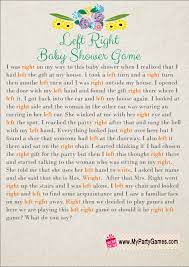 Free Printable Left Right Baby Shower Game Free Baby Shower Games Baby Shower Candy Bar Game Free Printable Baby Shower Games