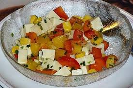 Kasesalat Mit Mais Und Paprika Von Selinap01 Chefkoch Kase Salat Salat Rezepte