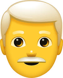 Grey Hair Man Emoji Grey Hair Men Emoji Cool Emoji