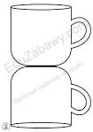 Szablon do prac plastycznych: Filiżanka do druku za darmo