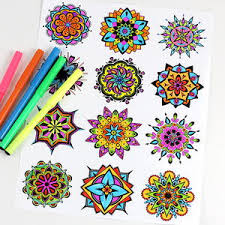 Have fun with these coloring pages. Mini Mandala Coloring Pages Favecrafts Com