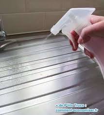 Evier En Inox Comment Le Faire Briller Sans Effort Avec Du Vinaigre Blanc Evier En Inox Nettoyer Evier Inox Evier