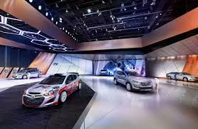 Motor Show Architecture Project For The Hyundai Motor Group At Automobile Messe International In Leip Architecture Project Retail Interior Design Garage Design