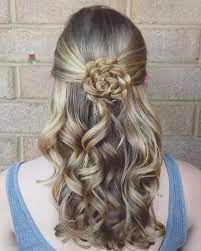 Abigail Rose On Instagram Those Curls A Flower Braid Medium Hair Styles Hairstyle Hair Lengths