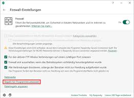 Anpassen Der Firewall Einstellungen In Kaspersky Internet Security 20
