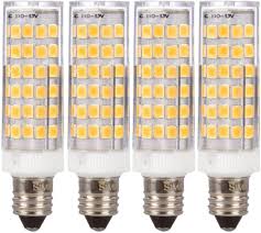Philips t bulb 10 watt led bulb, base b22 (cool daylight, pack of 3). Simba Lighting Led E11 T4 Mini Candelabra Jd Light Bulb 5w 40w To 50w Halogen Replacement 4 Pack 76smd2835 Corn Jde11 120v For Chandeliers Sconce Cabinet Lighting Soft White 3000k Dimmable