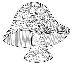 Fairy on a toadstool by welshpixie deviantart. Psychedelic Mushroom Coloring Pages Novocom Top