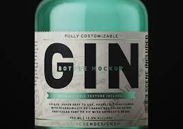 Download Gin Bottle Mockup Free Sample On Behance