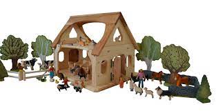 Farm And Stable Play Elves Amp Angels Heirloom Quality Wooden Toys Kids Play Furniture Wooden Toy Farm Farm