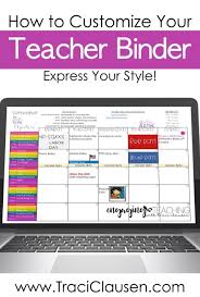 How To Customize Your Teacher Planner Teacher Planner Teacher Lesson Planner Lesson Planner Template