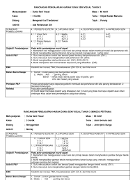 Pendidikan seni visual tahun 3. Rancangan Pengajaran Harian Dunia Seni Visual Tahun 3