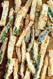 Easy Crispy Baked Zucchini Fries Eating Bird Food Recipe Zucchini Fries Veggie Fries Zucchini Recipes Baked