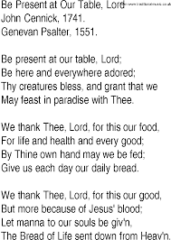Be Present At Our Table Lord By John Cennick Lord Gospel Song Lyrics This Is Gospel Lyrics