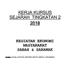 Thanushah a/p p.soniyasee tingkatan : Kerja Kursus Sejarah Tingkatan 2 2017 Kahanan
