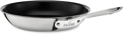 Stainless steel steel pans are one of the safest types of cookware as long as they aren't damaged and are properly maintained. Buy All Clad 4110 Ns R2 Stainless Steel Tri Ply Bonded Dishwasher Safe Pfoa Free Non Stick Fry Pan Cookware 10 Inch Silver Online In Hungary B000xshir2