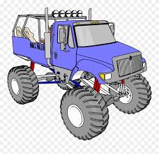 Vector clipart for silhouette cameo, cricut, die cut machines, instant download. Big Blue Monster Truck Vehicle Clipart Png Blue Monster Truck Png Transparent Png 5251998 Pinclipart