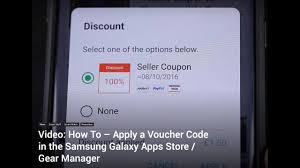 Remember to paste code when you check out. How To Apply A Voucher Code In The Samsung Galaxy Apps Store For Your Galaxy Watch Youtube