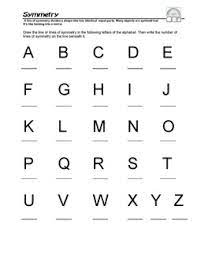 Letters having one line of symmetry: Symmetry Bahamian Mathematics