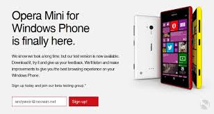 Opera mini is now available for download on your lumia/windows phone. Opera Mini Coming To Windows Phone Beta Sign Up Now Available Neowin