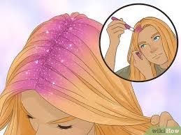 I admit, i do use a spray gel, but only at the roots to give my hair more volume. Simple Ways To Do Glitter Roots 13 Steps With Pictures