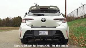 With that out of the way i love. Corolla Hatch Exhaust Remark For Chr Youtube