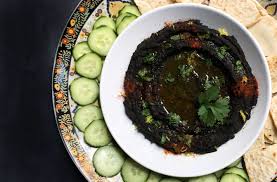 Black Hummus Black Tahini The Indigo Kitchen Recipe Spicy Roasted Roasted Garlic Hummus Food Processor Recipes