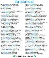 These are examples of prepositional phrases based on the first pattern as they just contain preposition + noun, pronoun, gerund, or clause but there are no. 100 Prepositional Phrase Sentences List Prepositions Myenglishteacher Eu Blog
