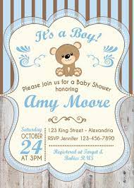 Invitacion Para Baby Shower Con Oso Baby Shower Invitations Baby Bear Baby Shower Baby Shower Invitations For Boys