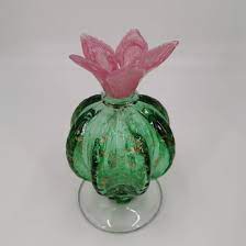 Molten glass is made of purified sand, which is also called silica. China 2020 New Design Table Display Stand Hand Blown Glass Cactus Flower For Home Decoration China Gift And Home Decoration Price
