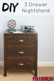 The dresser stands over 3.5 feet from the ground and is over 5 feet wide. Diy Nightstand With 3 Drawers Free Easy Plans Fixthisbuildthat Diy Nightstand Diy Drawers Diy Furniture Plans
