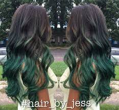 Green Ombre Green Balayage Pravana Vivids Dark Green Hair Teal Hair Blue Ombre Hair