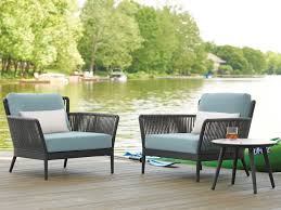 Oxford Garden Nette Aluminum Carbon Seafoam With Salt Pillow Three Piece Lounge Set 6105 In 2020 Outdoor Furniture Sets Oxford Garden Patio Lounge