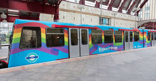 Pride Inspired Rainbow Train To Roll Through London London Docklands Light Railway Train