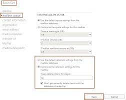 Recover Deleted Mailbox Item In Exchange 2016