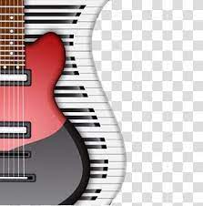 Red Electric Guitar Musical Instrument Piano Fashion Electric Guitar And Piano Keyboard Transparen Red Electric Guitar Electric Guitar Black Electric Guitar