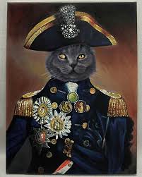 Lord Nelson Splendidbeast Lordnelson Vintage Oilpainting Painting Oiloncanvas Paintings Catart Catpainting Petart Pet Portraits Fancy Cats Cat Art