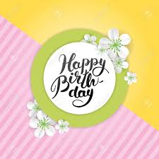 Happy birthday rose same day delivery birthday gifts birthday plants birthday delivery. Happy Birthday Sakura Flower Pink Apple Tree Spring Flower Mother Royalty Free Cliparts Vectors And Stock Illustration Image 77213195