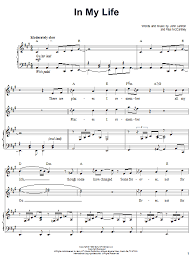 A f#m all my life though some have changed. In My Life Sheet Music The Beatles Piano Vocal