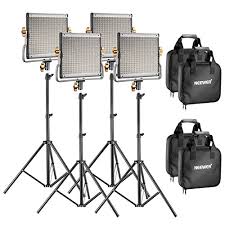 Neewer 4 Packs Dimmable Bi Color 480 Led Video Light And Stand Lighting Kit Includes 3200 5600k Cri 96 Led Panel With U Bracket 75 Inches Best Buy Laptops